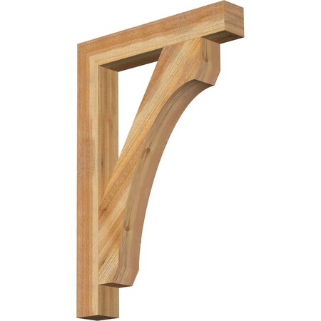 Ekena Millwork Legacy Block Rough Sawn Bracket, Western Red Cedar, 4"W x 26"D x 38"H BKT04X26X38LEC05RWR